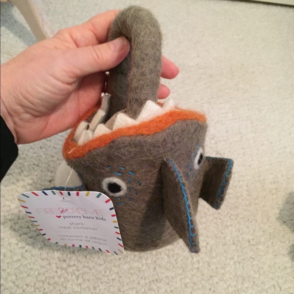 Pottery Barn Kids treat container shark NWT price for 1